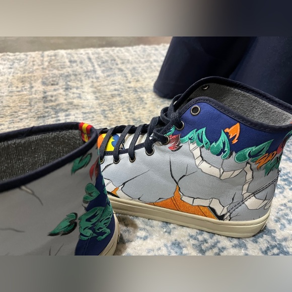 Hermes Respoke hi-top sneakers with Hermes Silk - Picture 2 of 7